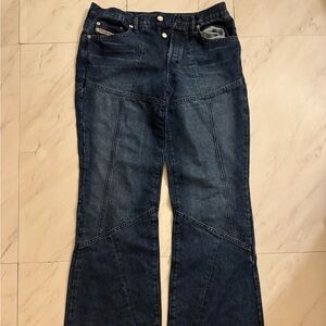 Vintage diesel 90s button fly flare bottom jeans